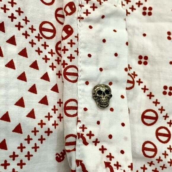 Raen (Italian) Geometric Print L/S Shirt. - Picture 10 of 10